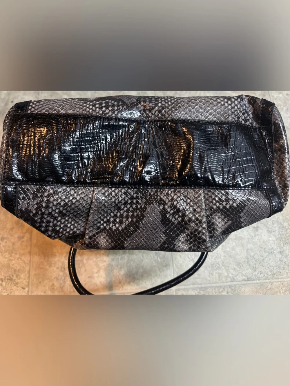 GUESS Lizy Snakeskin Handbag Faux Leather